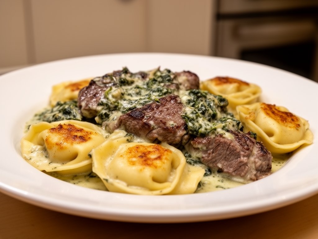 Creamy Tuscan Steak Tortellini