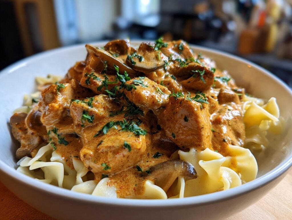 Brazilian Chicken Stroganoff