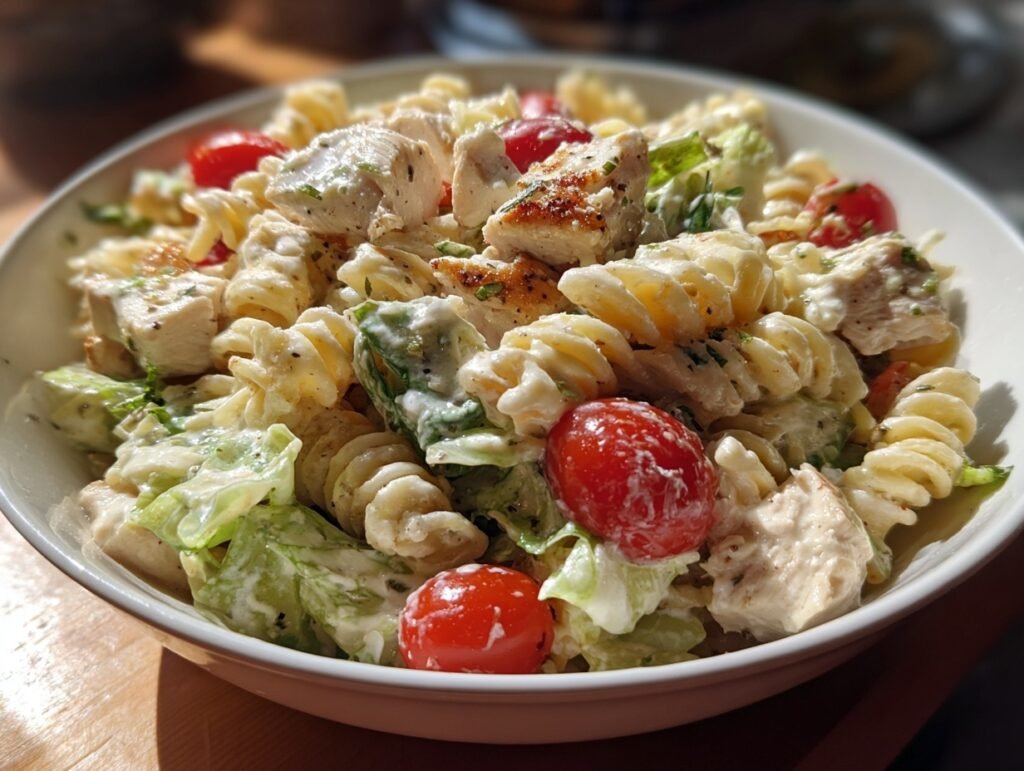 Chicken Caesar Pasta Salad