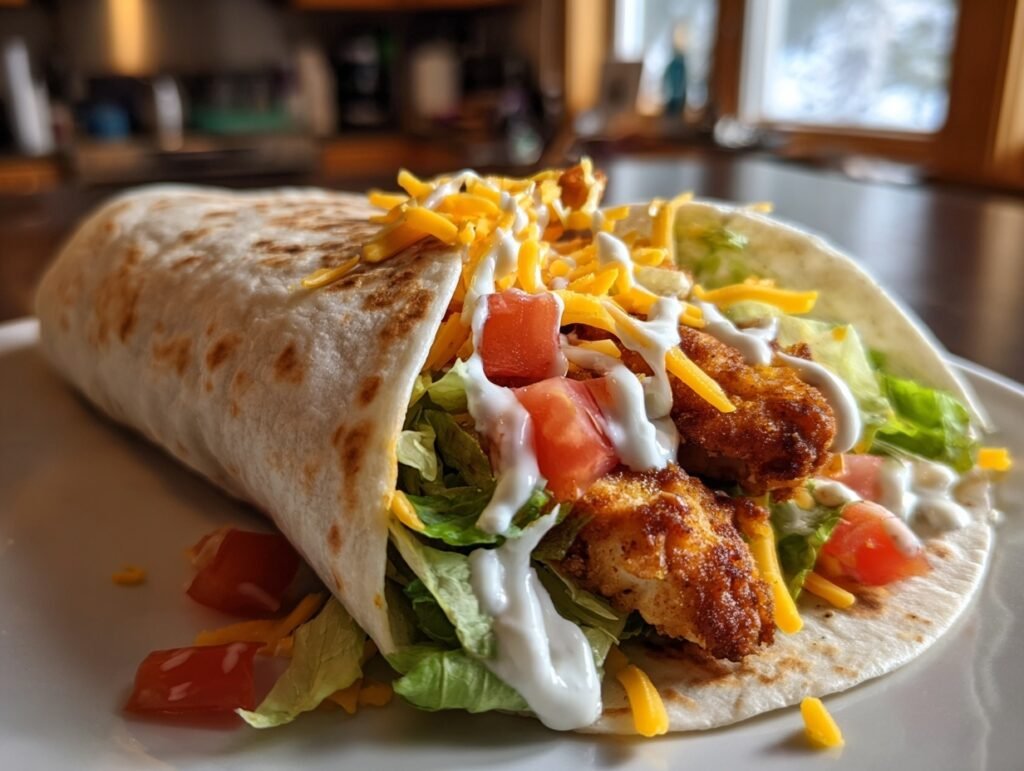 Crispy Chicken Ranch Wrap