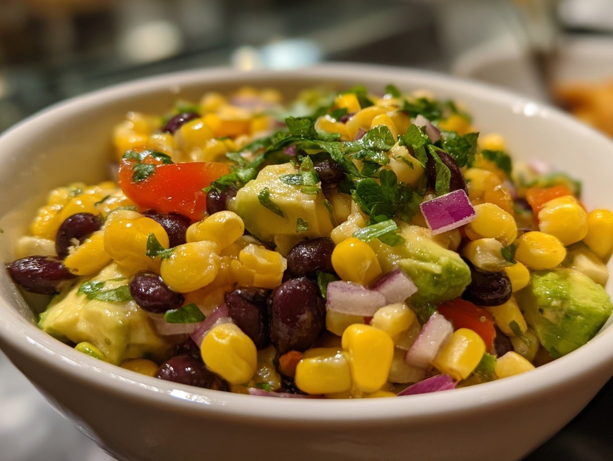 Easy Vegan Corn Black Bean Salad Summer Side