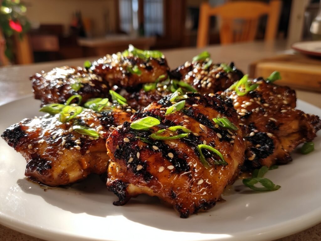 Grilled Teriyaki Chicken Thighs
