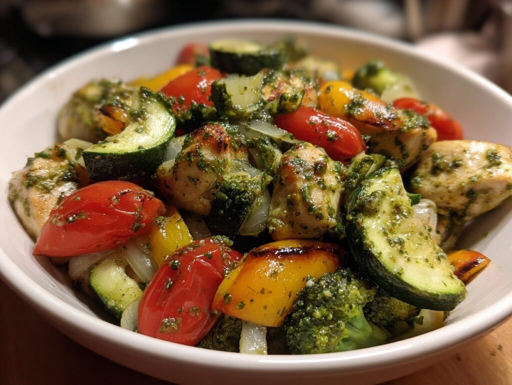 One-Pan Pesto Chicken