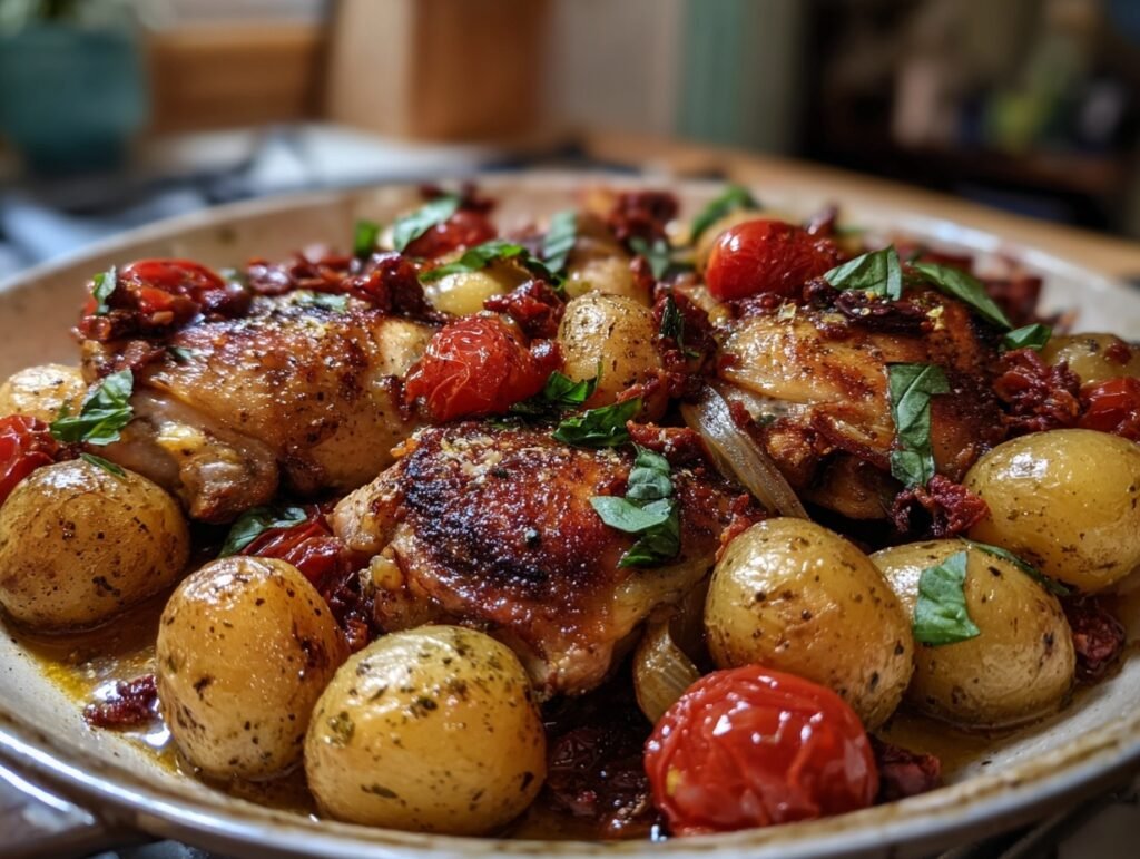 One Pan Tuscan Chicken
