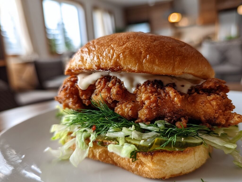 Pickle Brined Chicken Sandwich