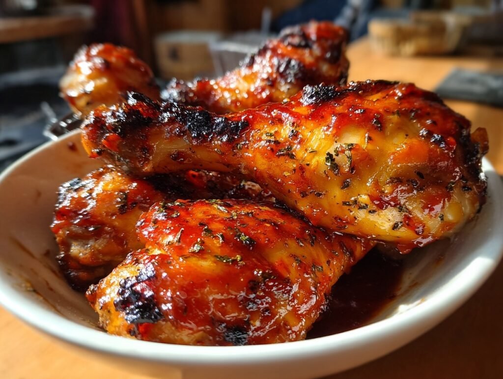 Sticky BBQ Chicken Drumsticks