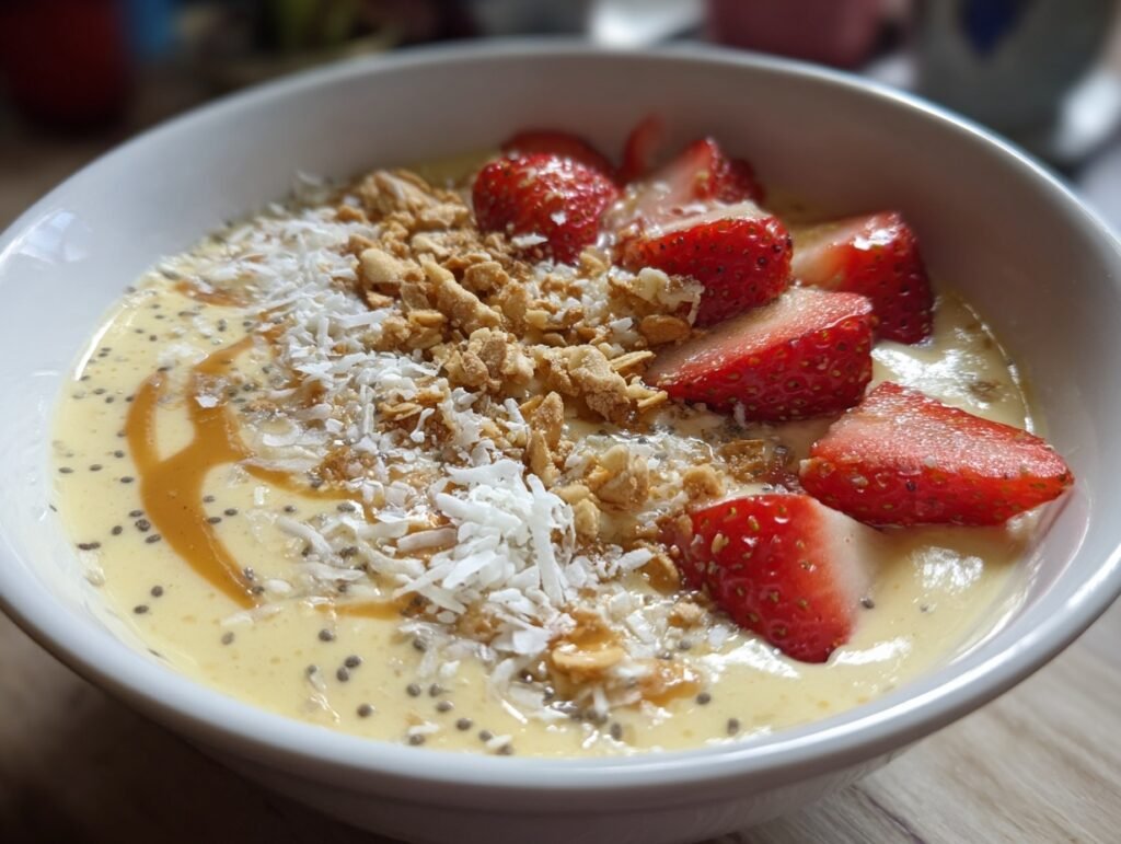 banana protein smoothie bowl
