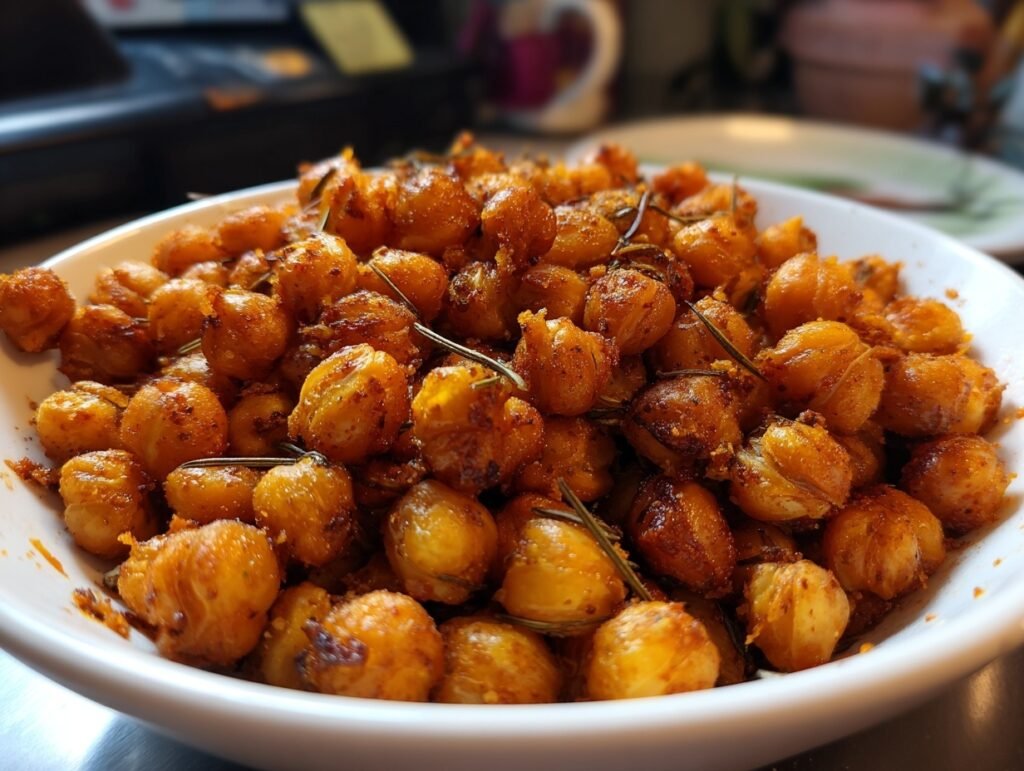 crispy baked chickpeas