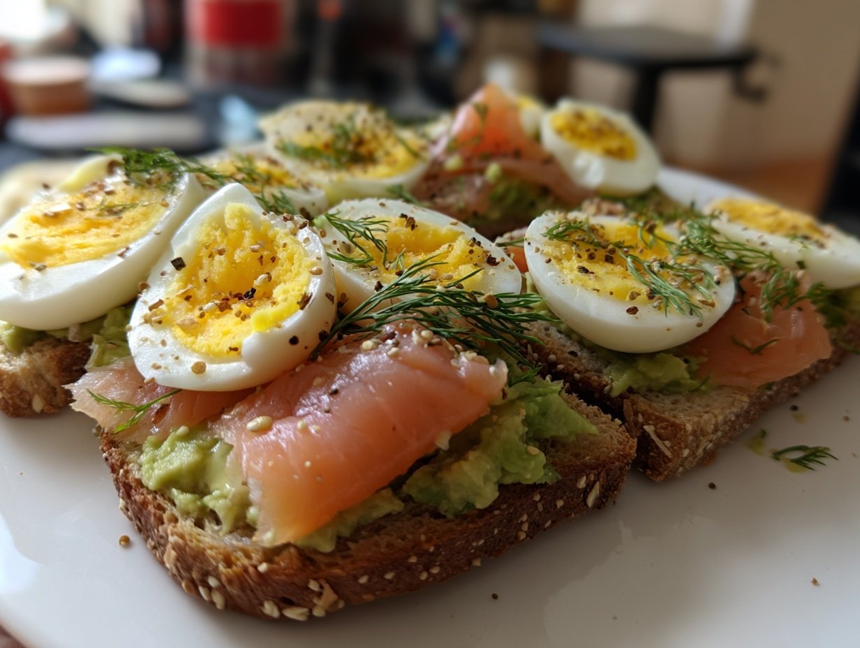 10-Min High-Protein Smoked Salmon Avocado Toast