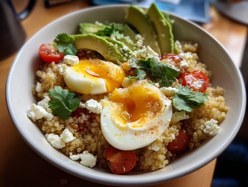 high protein quinoa breakfast