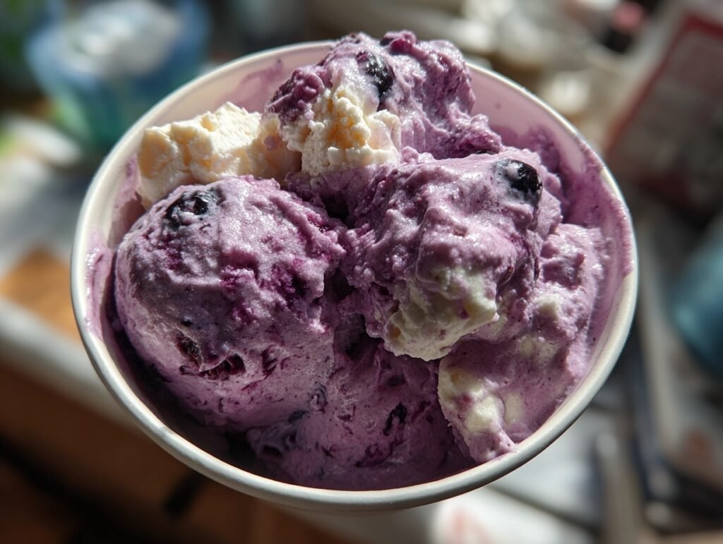 Cottage Cheese Blueberry Smoothie