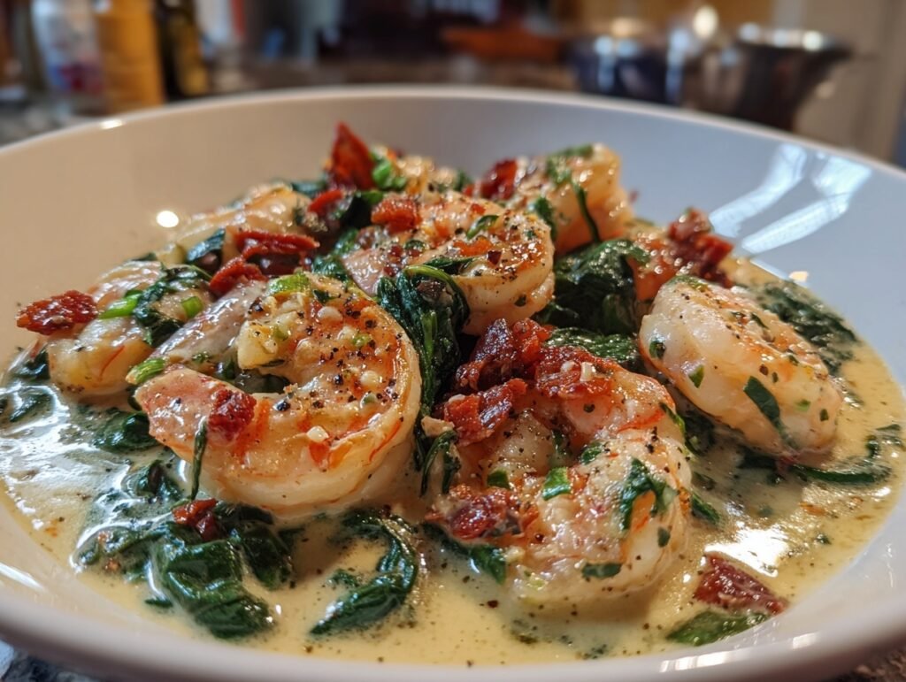 Creamy Tuscan Shrimp Pasta