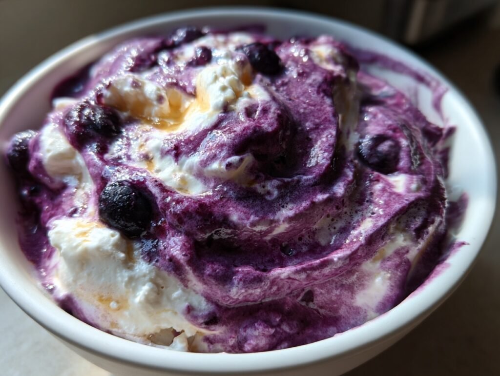 cottage cheese blueberry smoothie
