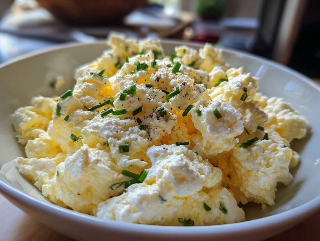 cottage cheese scrambled eggs