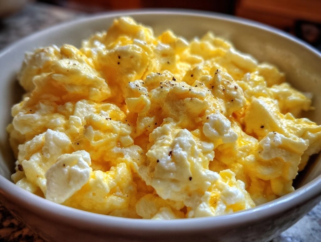 cottage cheese scrambled eggs