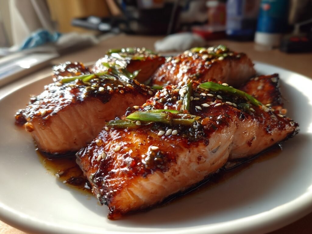 honey garlic salmon