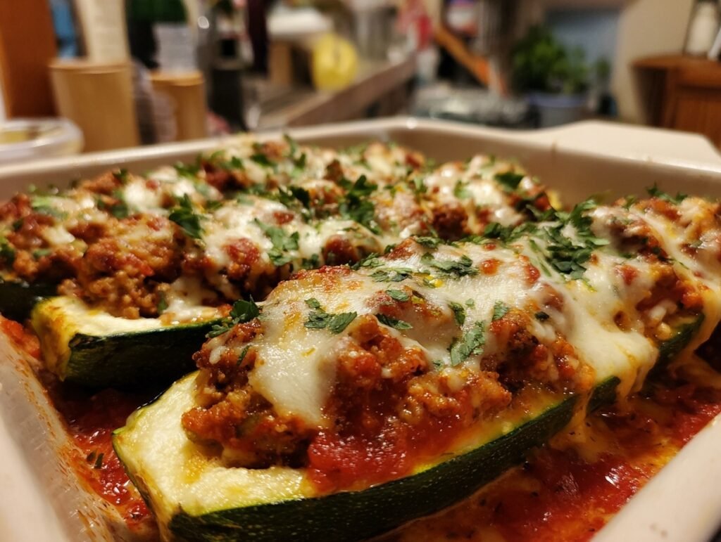 stuffed zucchini boats