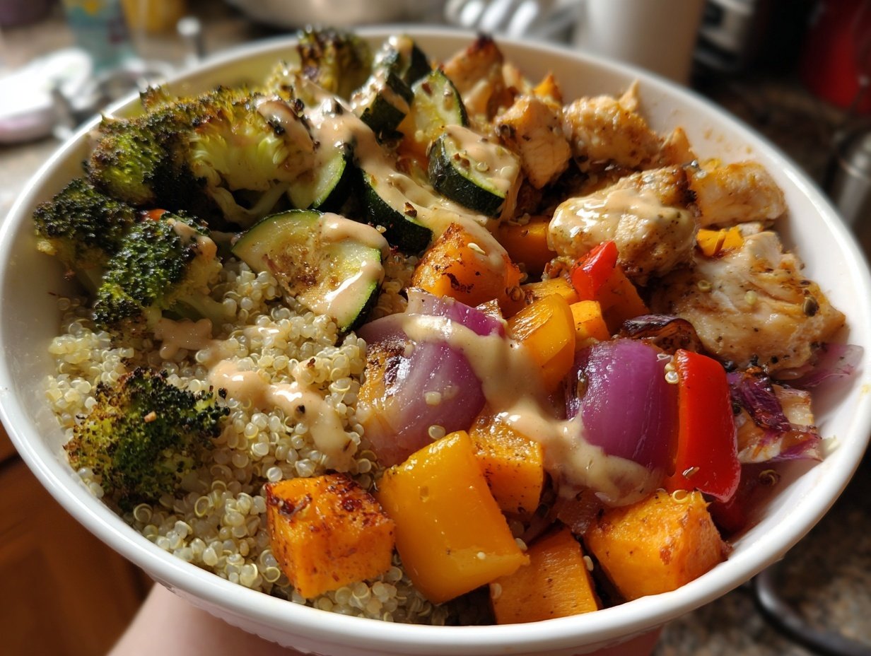 30-Minute Vegetarian Quinoa Meal Prep Bowls with Roasted Veggies